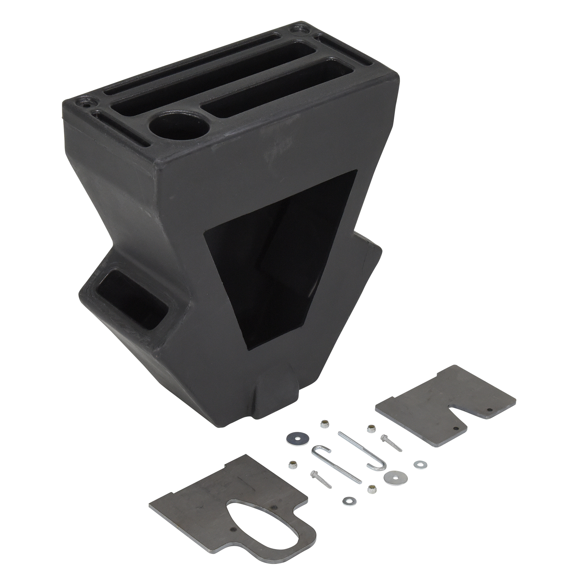 Vestil Recycled Plastic Crown Pallet Truck Caddy - Black, Model# P-CADDY-BK-CWN